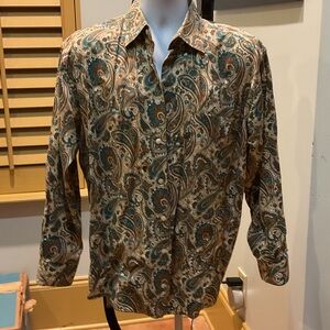 Alan Flusser Paisley Long Sleeve Shirt